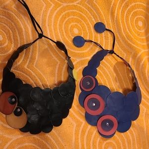 European Leather hand made necklaces